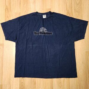 San Francisco embroidered AAA t shirt men sz 4XL navy vintage SF